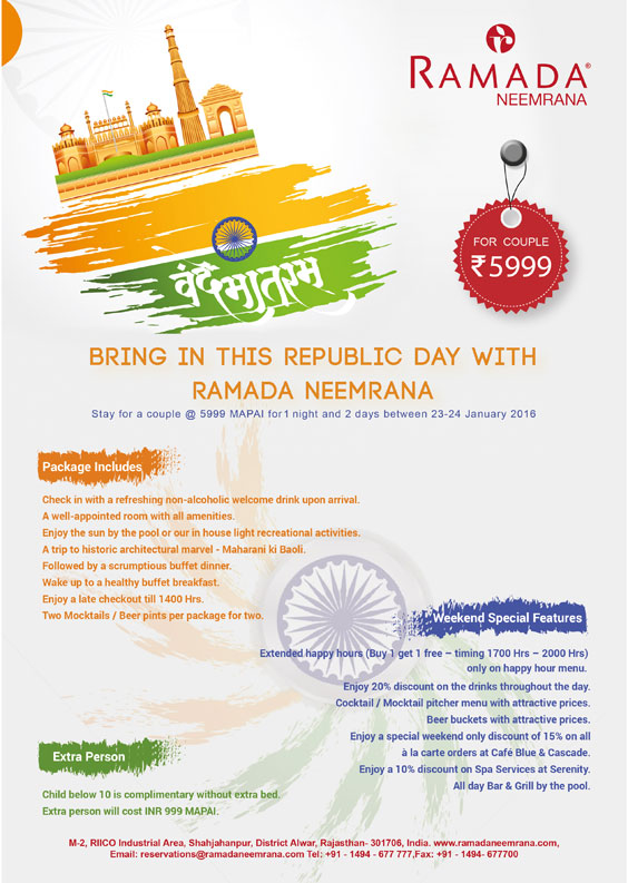 Republic-Day-2016-Weekend-Package-at-Ramada-Neemrana